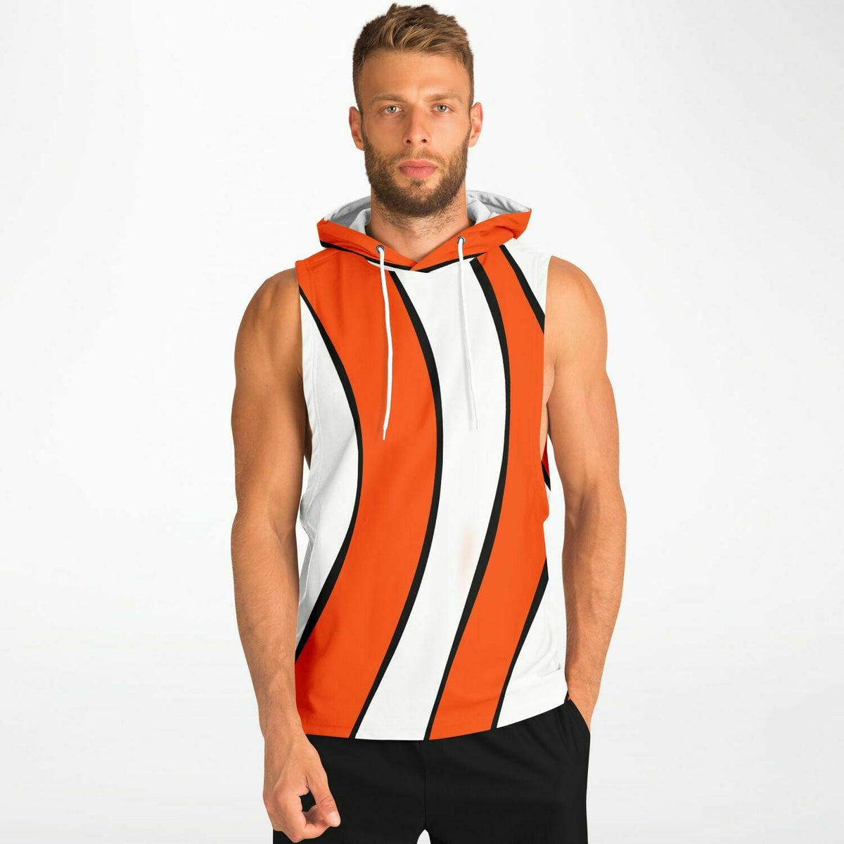 Maris Equi Clownfish Men's Drop Armhole Cotton Blend Hoodie