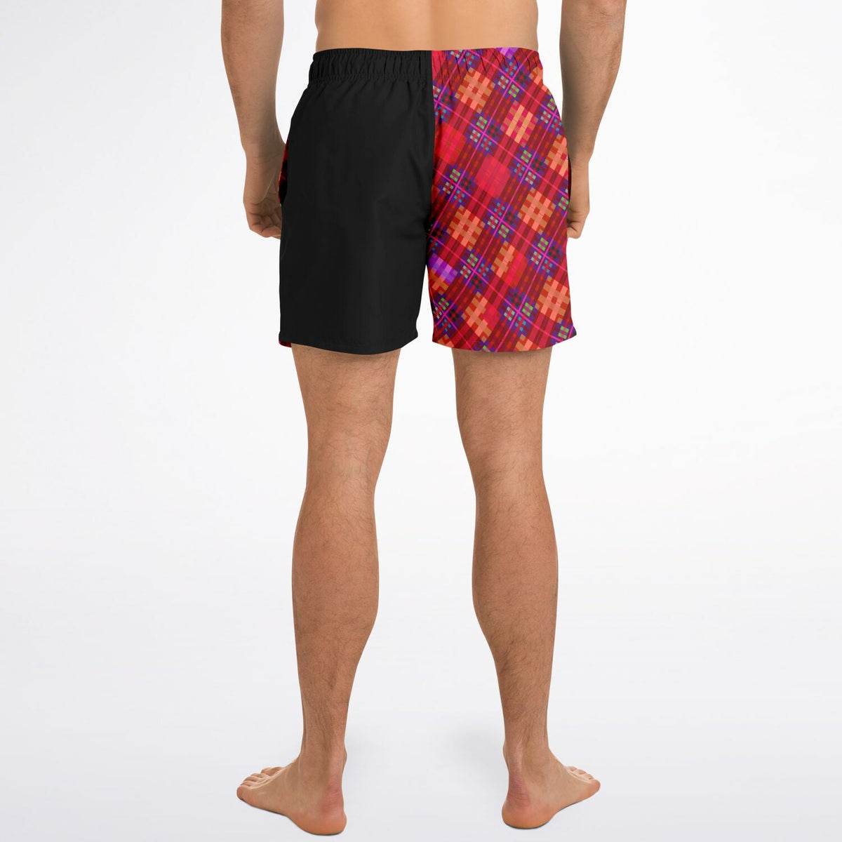 Maris Equi Red Tartan Men's Swim Shorts