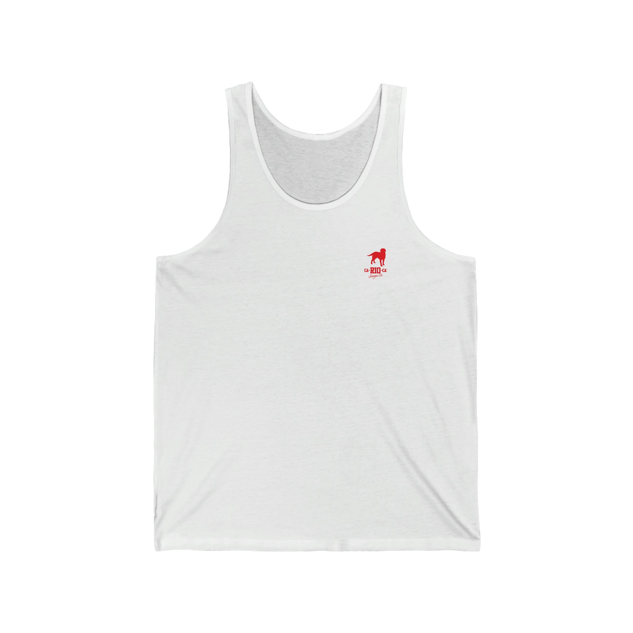 CA-RIO-CA Tanktop mit rotem Logo-Print - Tanktop für Herren