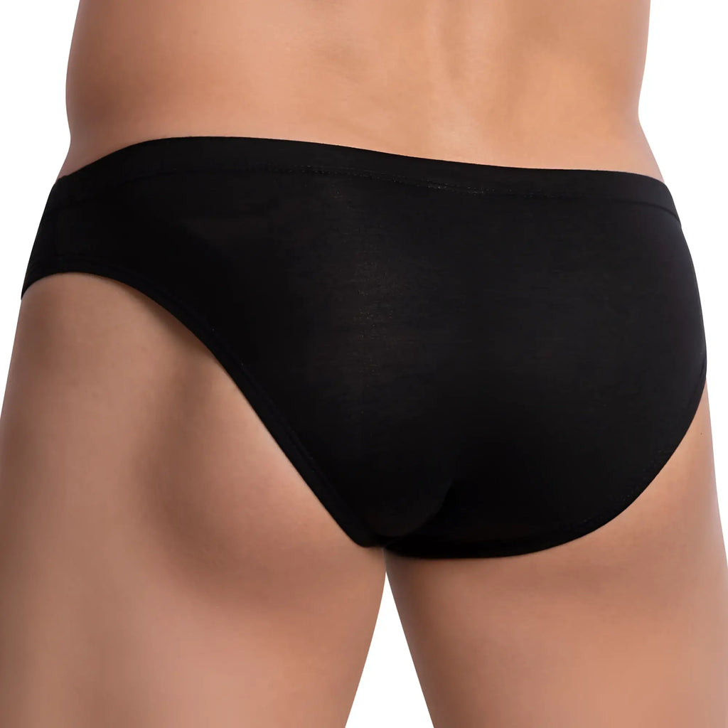 Black seamless briefs edipous edj017 made of smooth stretchy fabric for comfortable everyday wear