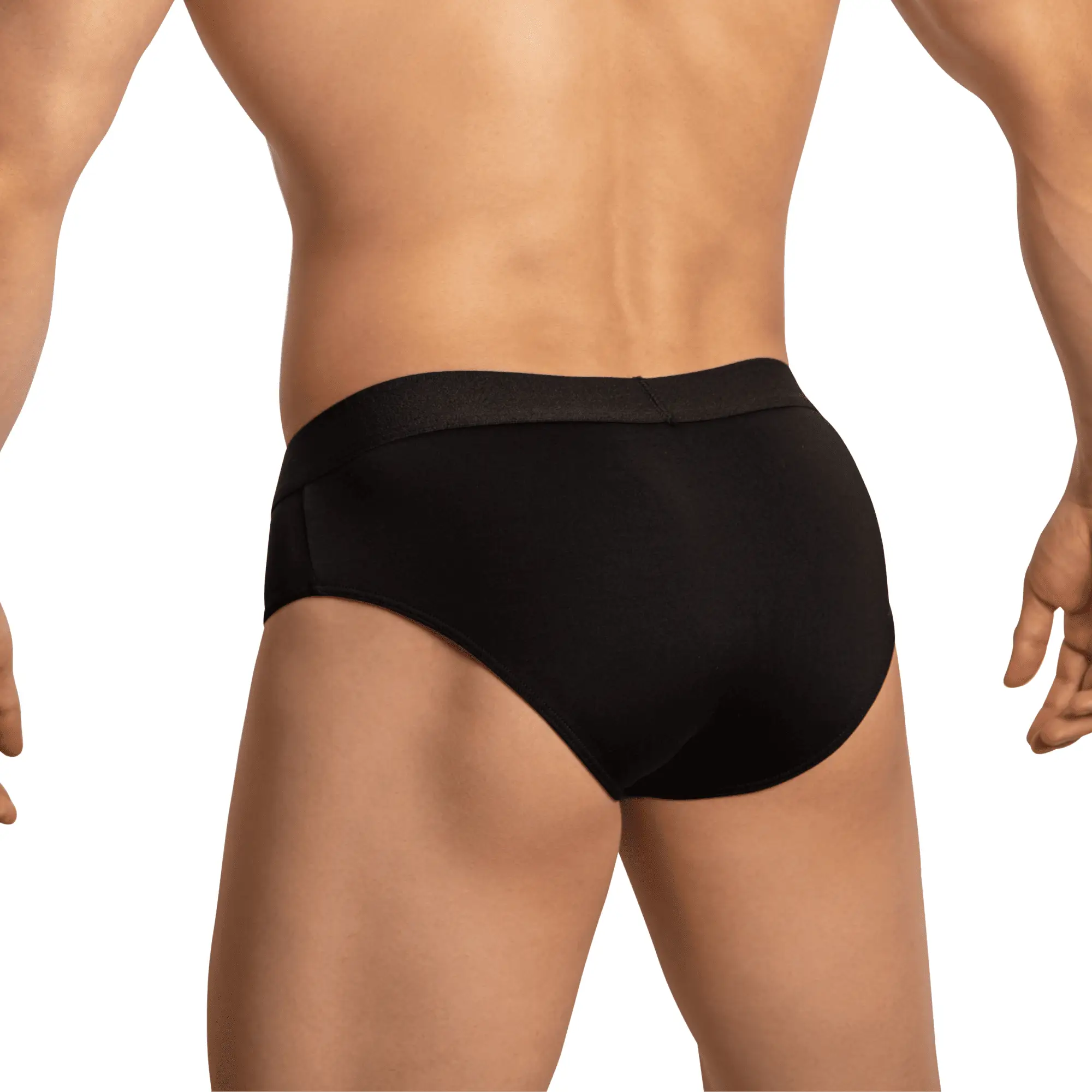 Black Edipous EDJ023 brief with smooth form-fitting design and comfortable elastic waistband for everyday wear