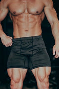 Pantalones cortos de culturismo retro Jed North - Negros