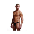 Black envy low rise thong briefs with snug form-fitting design in size m/l for comfortable everyday wear