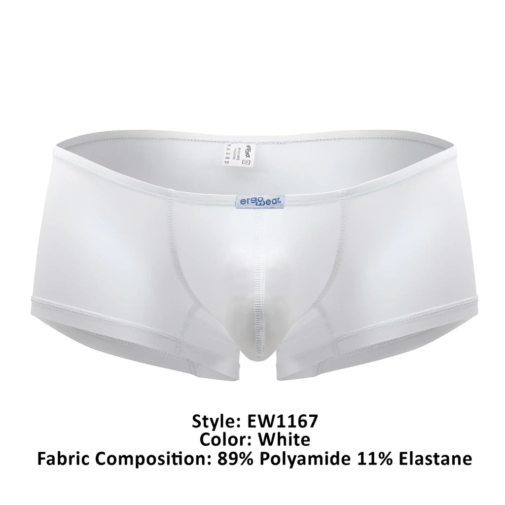 Ergo wear ew1167 x4d white men’s briefs made of 89% polyamide 11% elastane with smooth form-fitting design