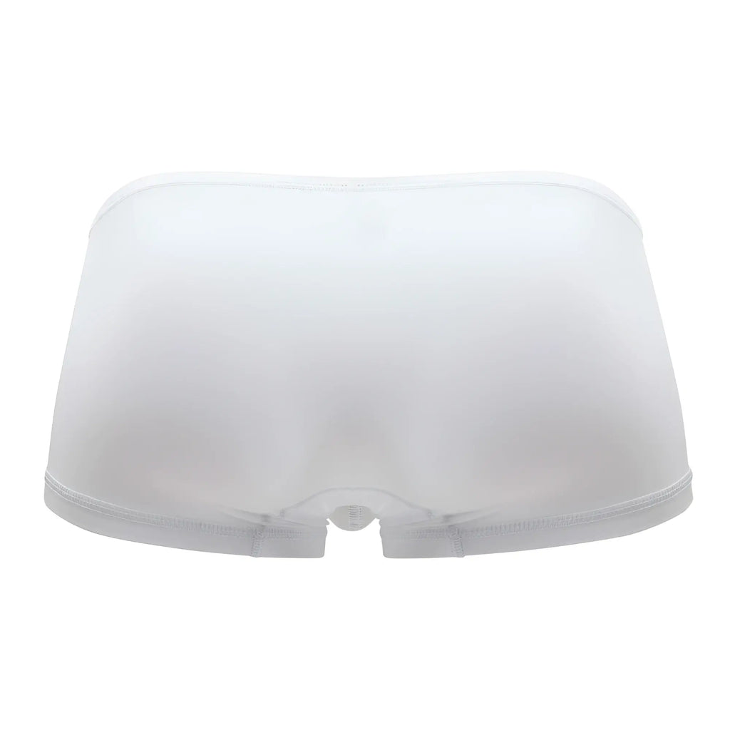 ErgoWear EW1167 X4D white sheer mesh briefs with seamless design and elastic waistband front view