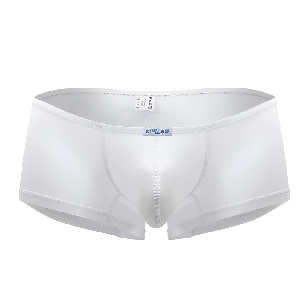 Ergowear ew1167 x4d white men’s briefs with smooth texture subtle sheen and reinforced stitching front view