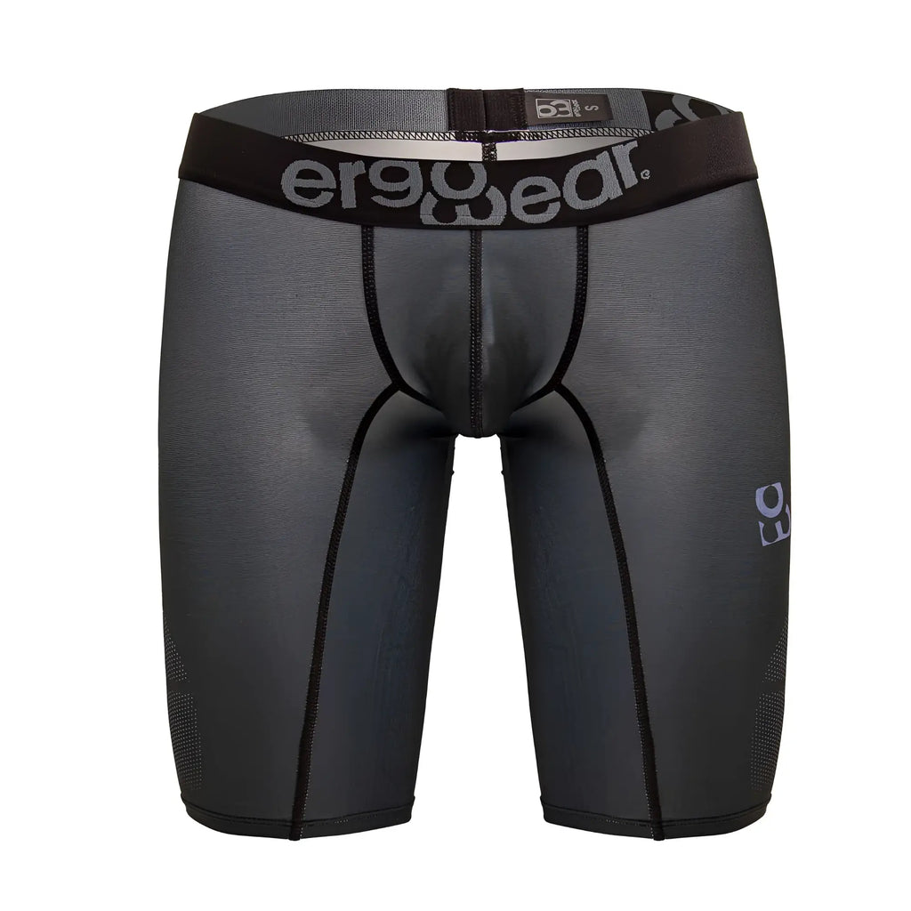 Black ergowear ew1605 max se compression shorts with textured form fitting design and gray waistband branding