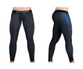 Ergowear ew1606 max se athletic pants in dark gray with black and blue gradient compression leggings design
