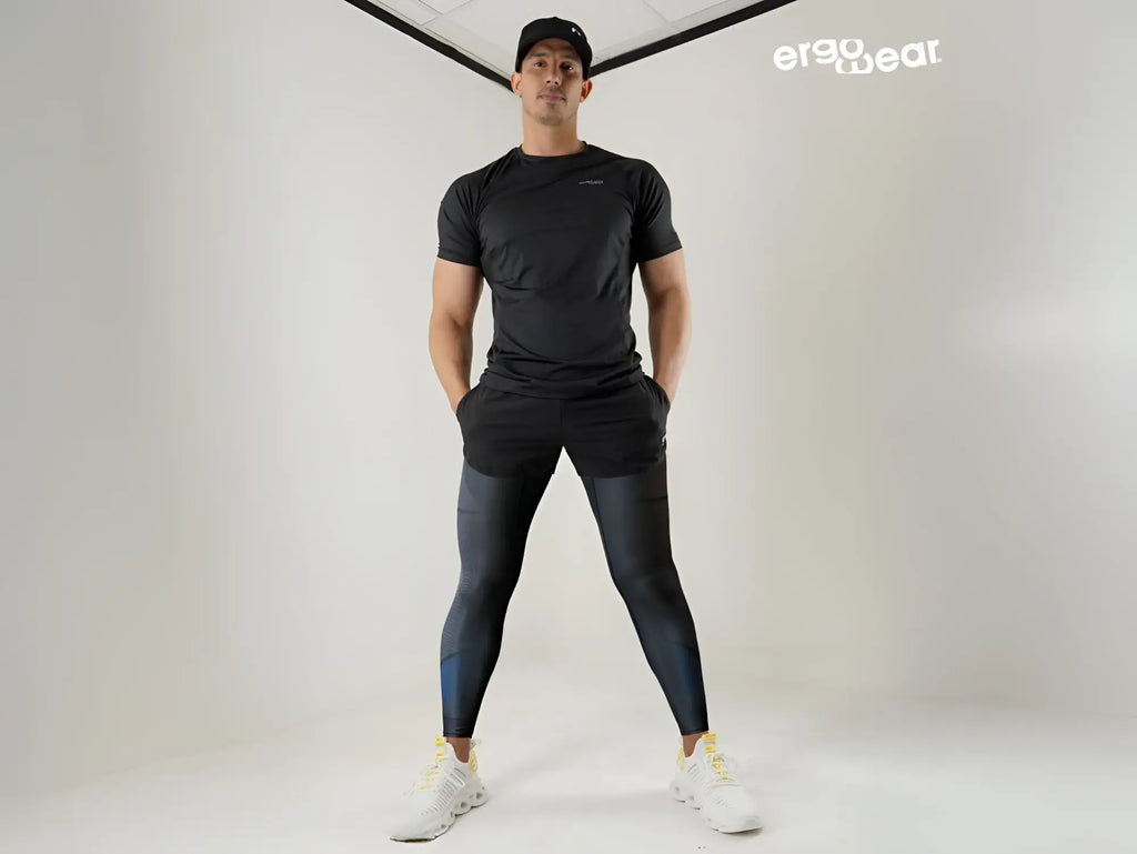 Ergowear ew1606 max se dark gray athletic leggings with a subtle gradient finish and sleek form-fitting design