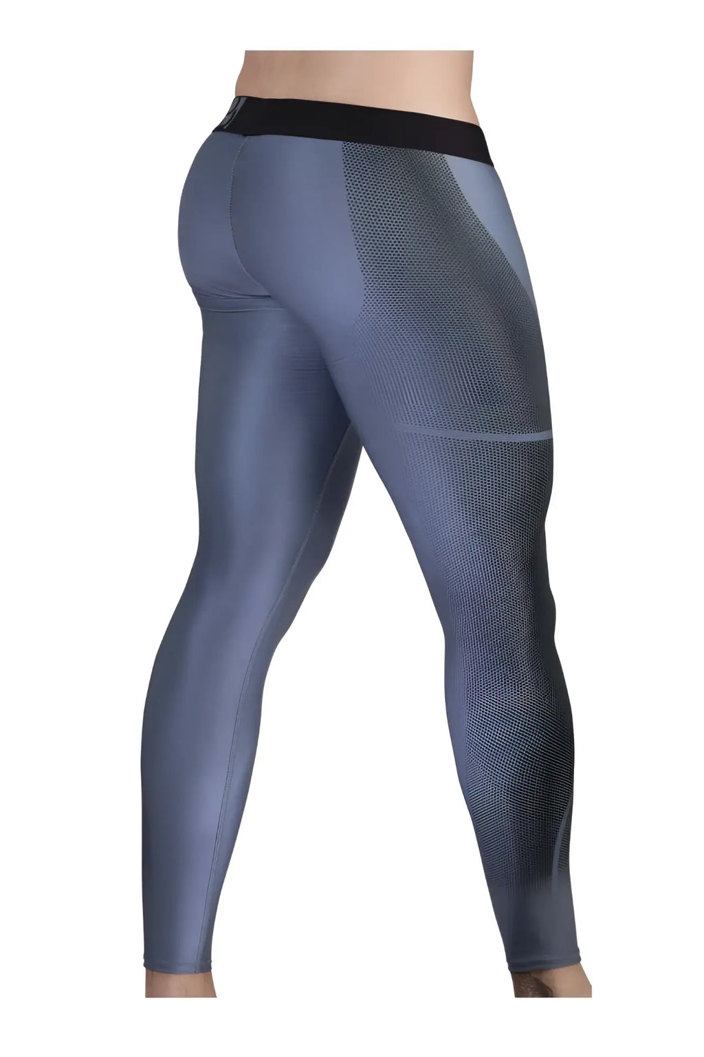 Gray athletic leggings with black waistband and mesh thigh paneling from ergowear ew1610 max se collection