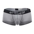 Gray ergowear ew1684 max flow trunks in breathable mesh with black waistband and white logo lettering