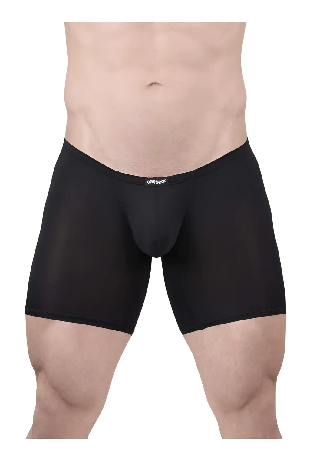 Black ergowear ew1702 x4d boxer briefs with a snug fit and subtle logo on the waistband