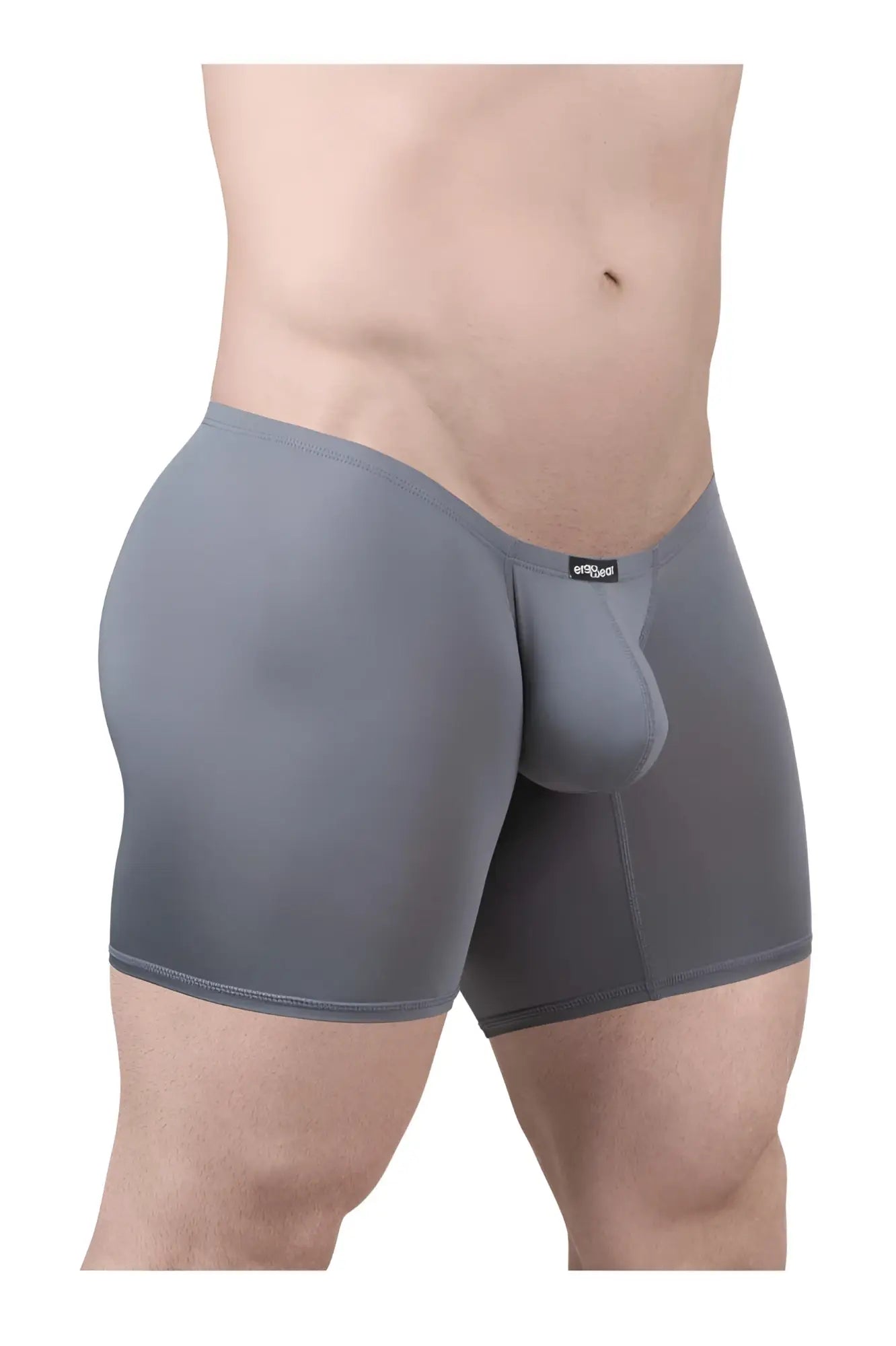 ErgoWear ew1706 x4d gray men’s boxer briefs with a supportive pouch and seamless construction for comfort