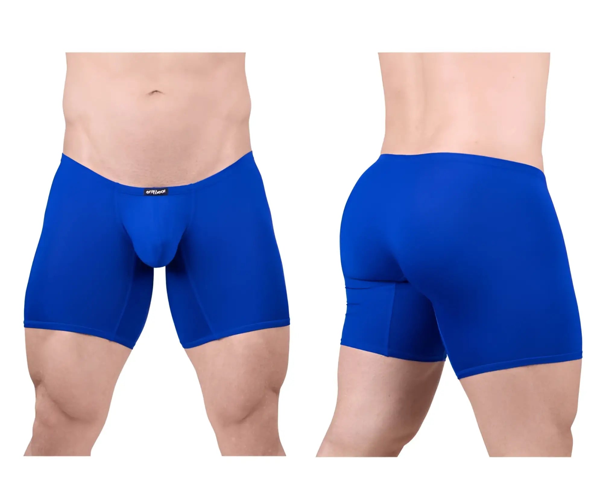 Vibrant royal blue ergoWear ew1710 x4d men’s boxer briefs with a snug fit and seamless construction