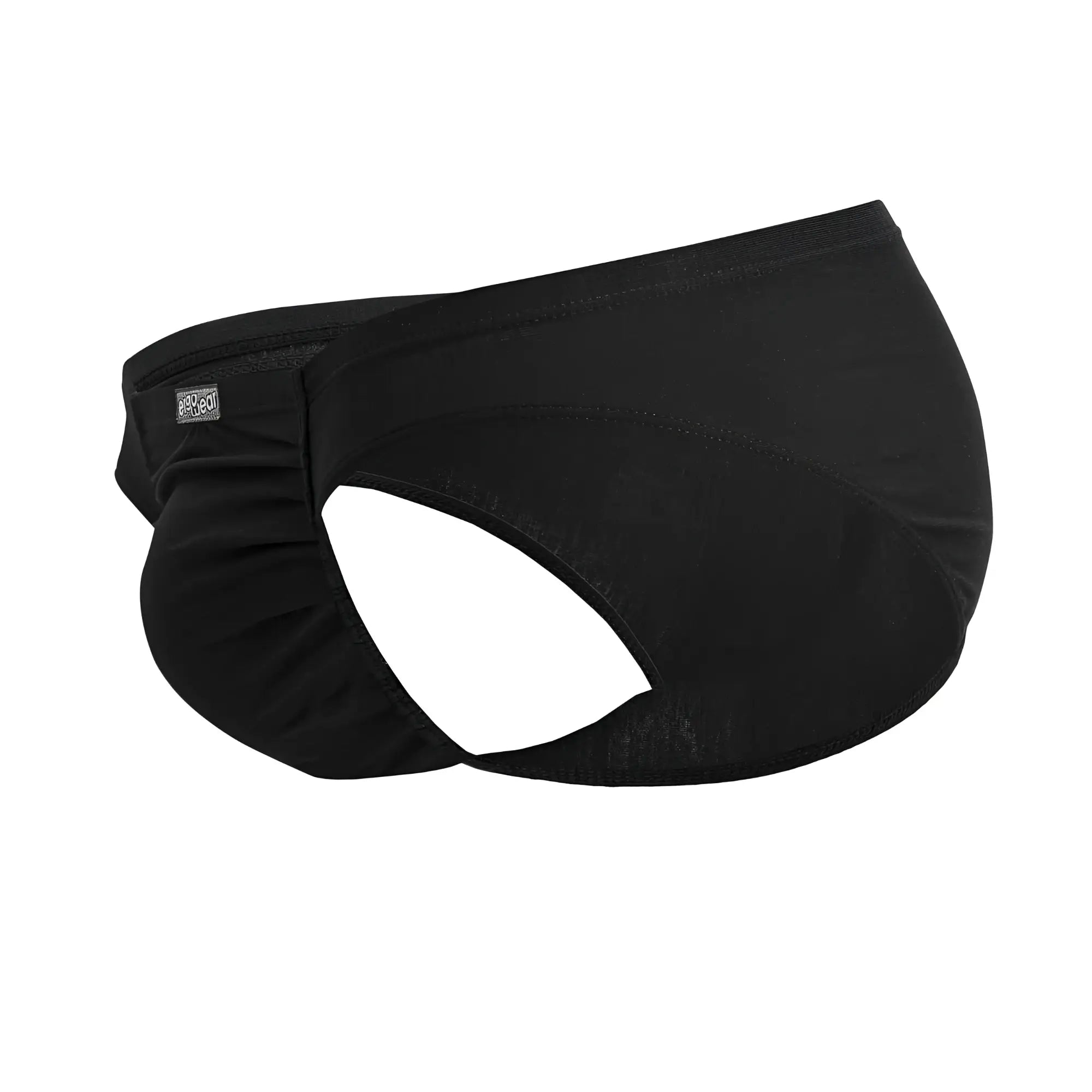 Black ergonomic cotton briefs with contoured design and elastic waistband from ergowear ew1727 feel gr8 collection