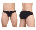 Ergowear ew1727 feel gr8 black cotton bikini briefs with sleek form fitting design and subtle waistband branding