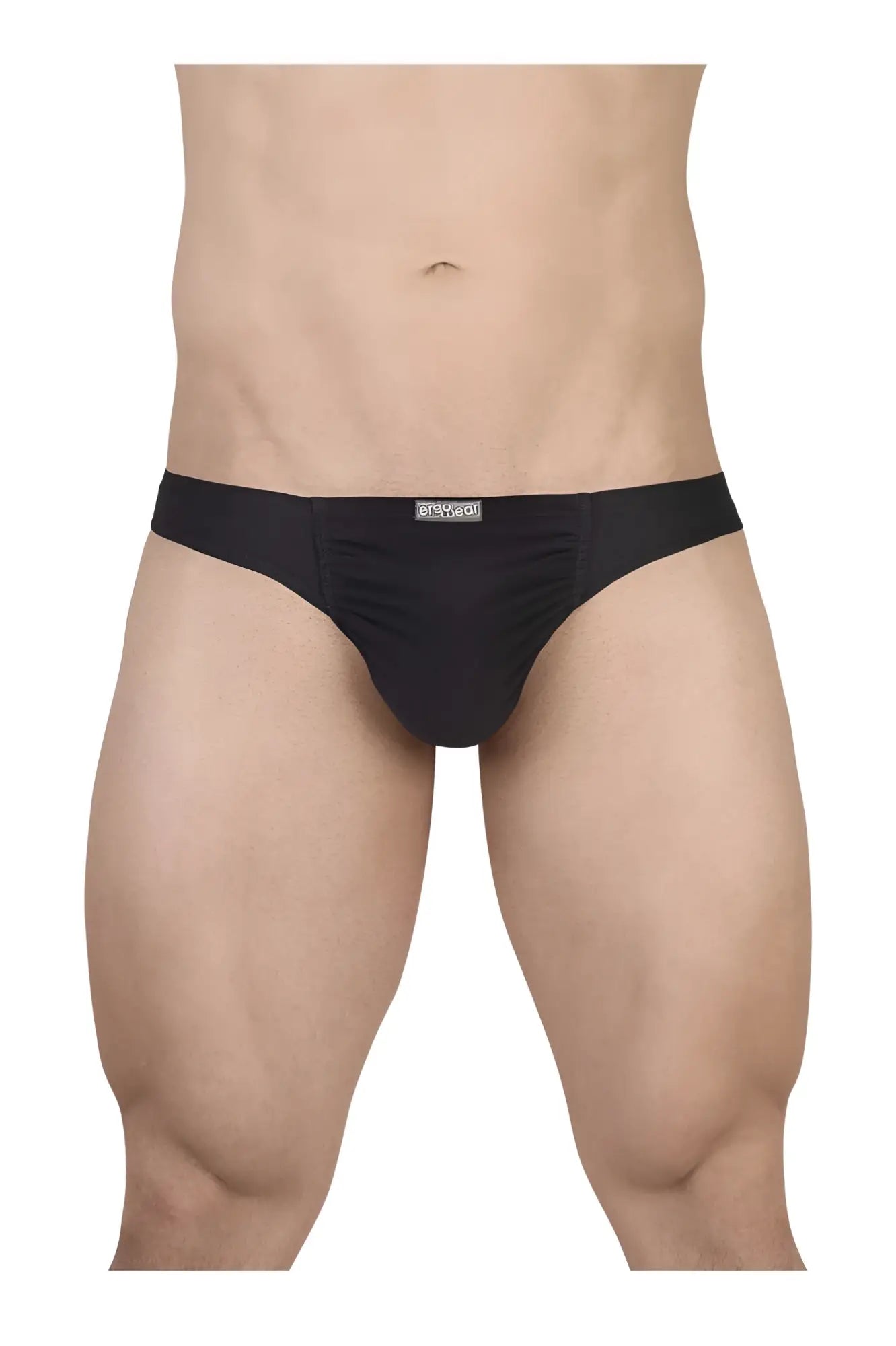 Black ergoWear ew1727 feel gr8 cotton bikini briefs with snug fit and elastic waistband