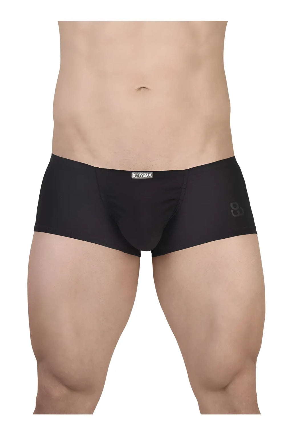 ErgoWear ew1728 feel gr8 cotton trunks black men’s briefs with sleek form-fitting design and subtle waistband branding