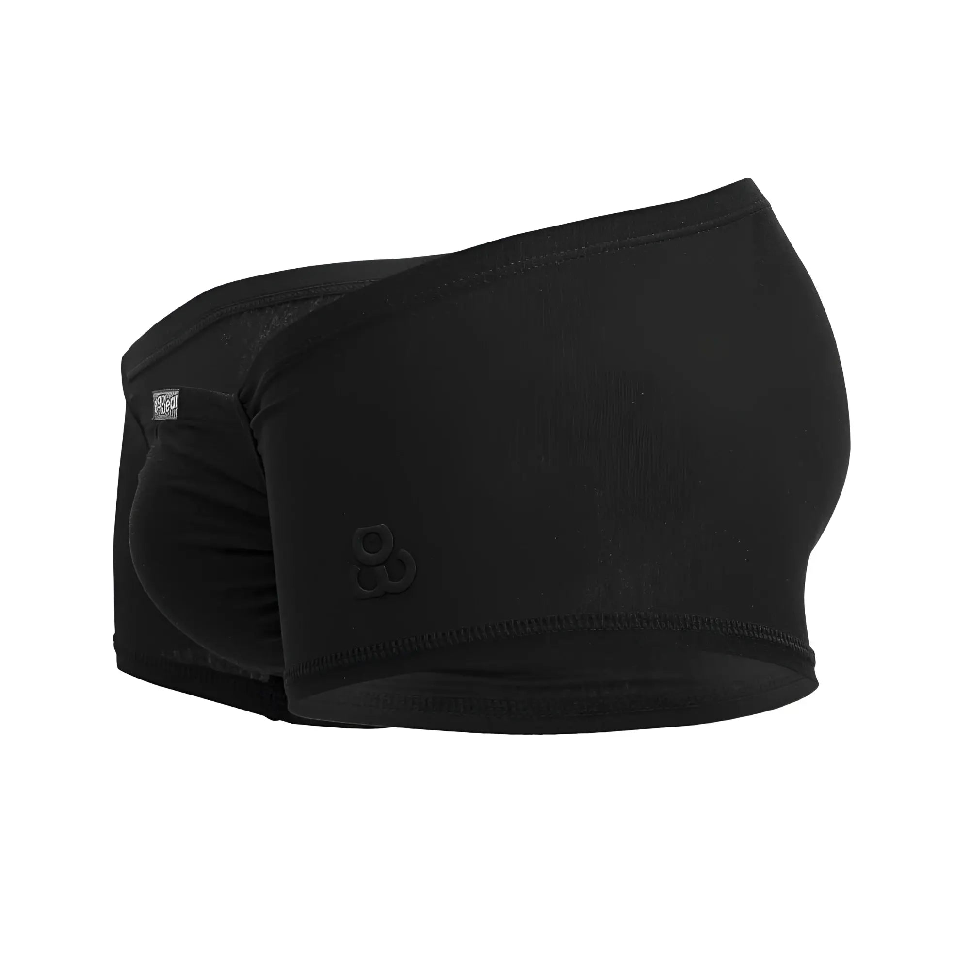 Black seamless cotton athletic briefs with subtle logo on side from ergowear ew1728 feel gr8 trunks collection