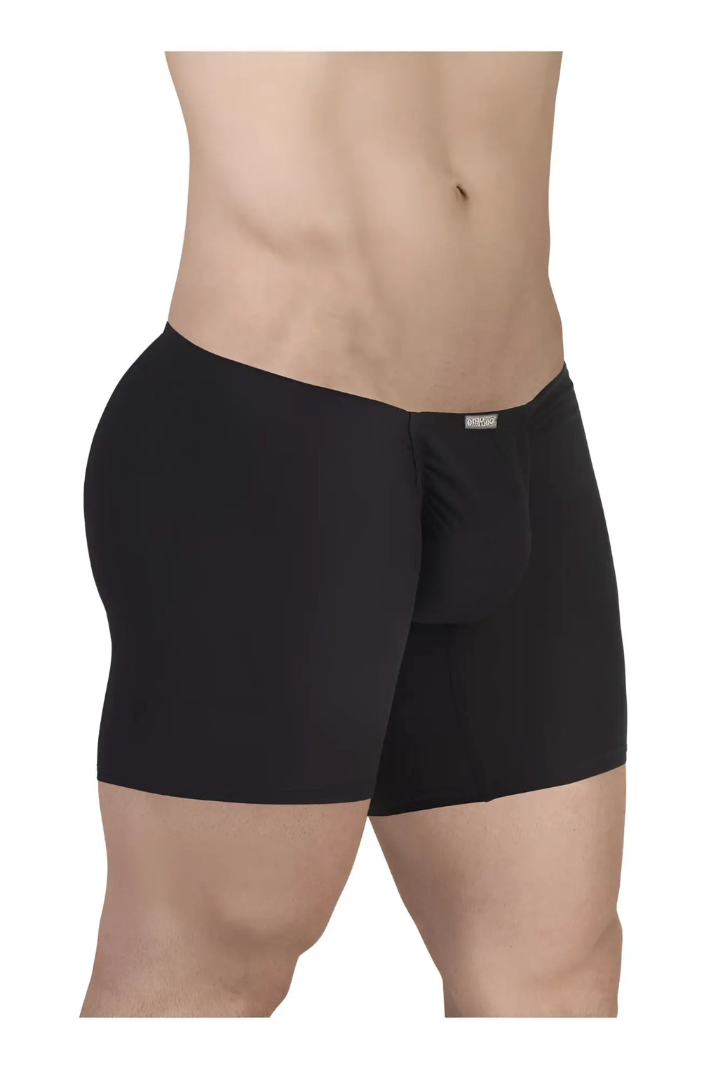 Black ergowear ew1729 feel gr8 cotton boxer briefs with contoured pouch and elastic waistband