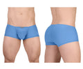 Light blue ergo wear ew1732 feel gr8 cotton trunks with smooth form-fitting fabric and subtle brand logo on waistband