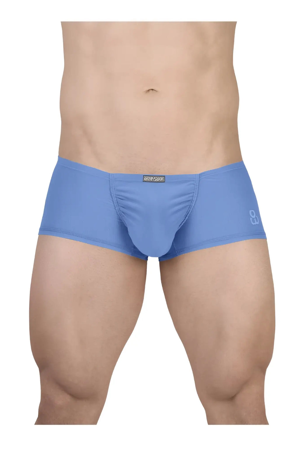 Light blue ergoWear ew1732 feel gr8 cotton trunks with snug fit and subtle waistband branding