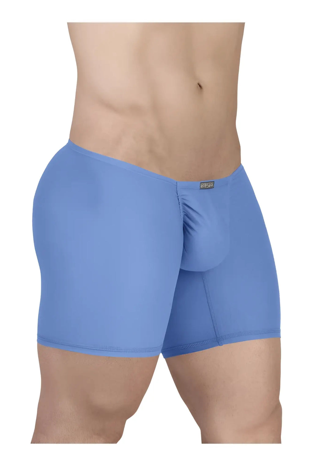 Light blue ergo wear ew1733 feel gr8 cotton boxer briefs with supportive pouch and elastic waistband for men