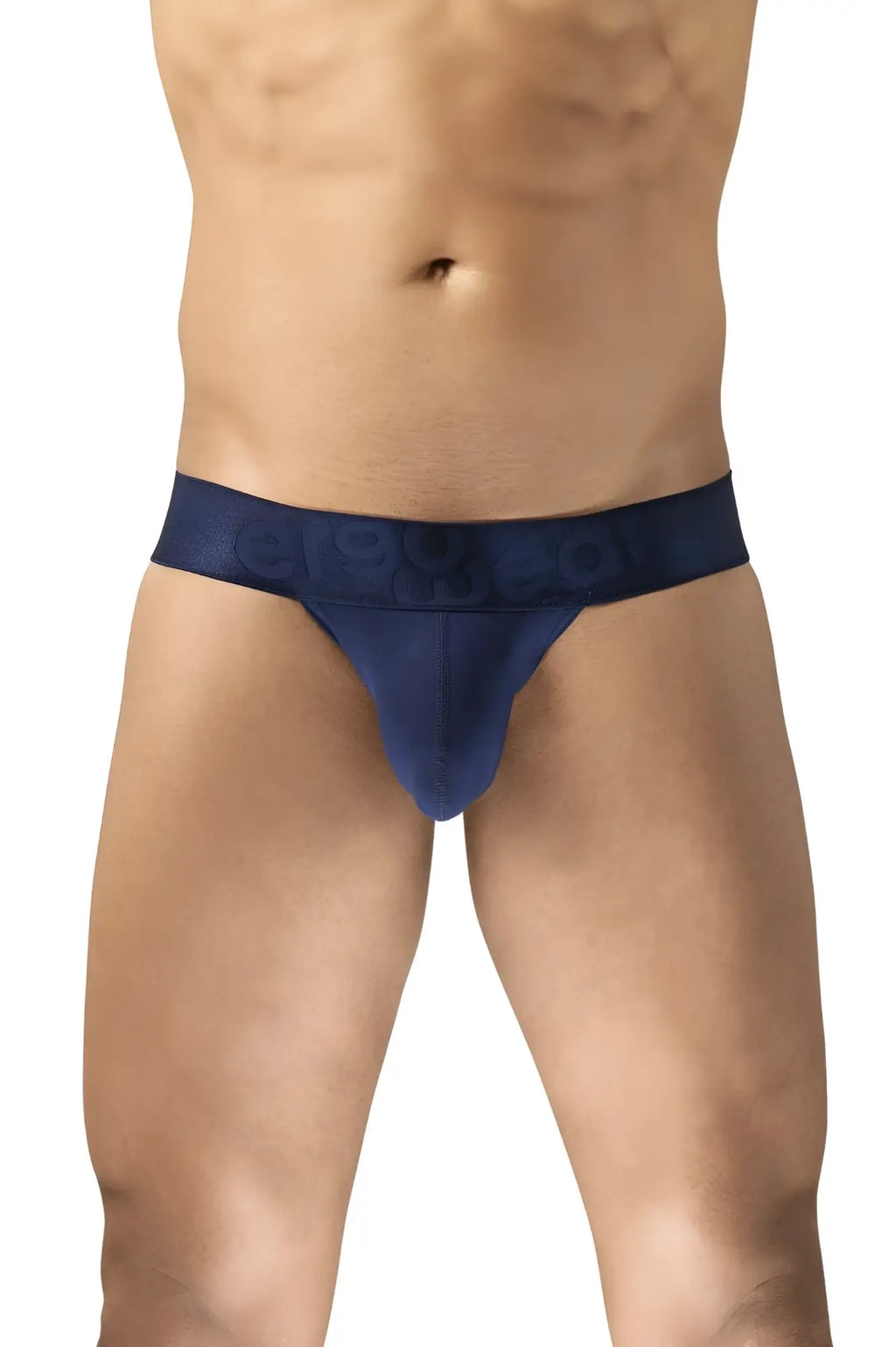 Ergo wear ew1739 max bold bikini navy blue athletic briefs with smooth stretchable fabric and subtle logo waistband