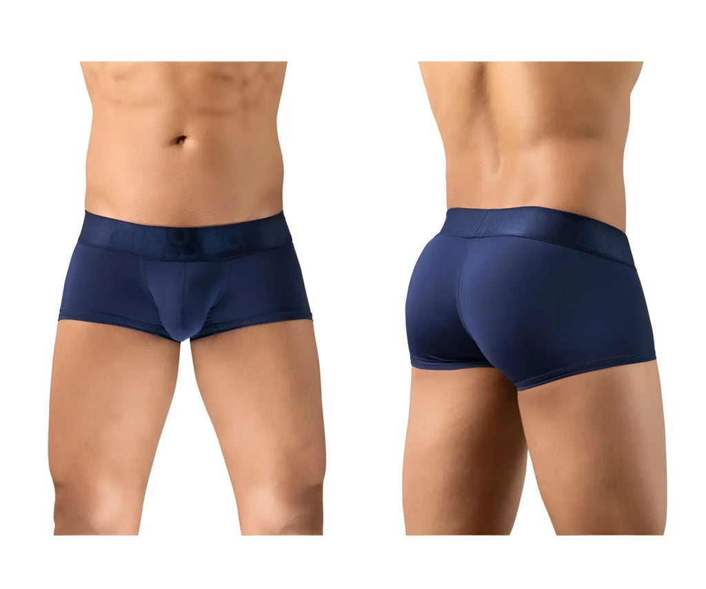 Navy blue ErgoWear EW1740 MAX BOLD men’s briefs in smooth form-fitting fabric with subtle logo on waistband