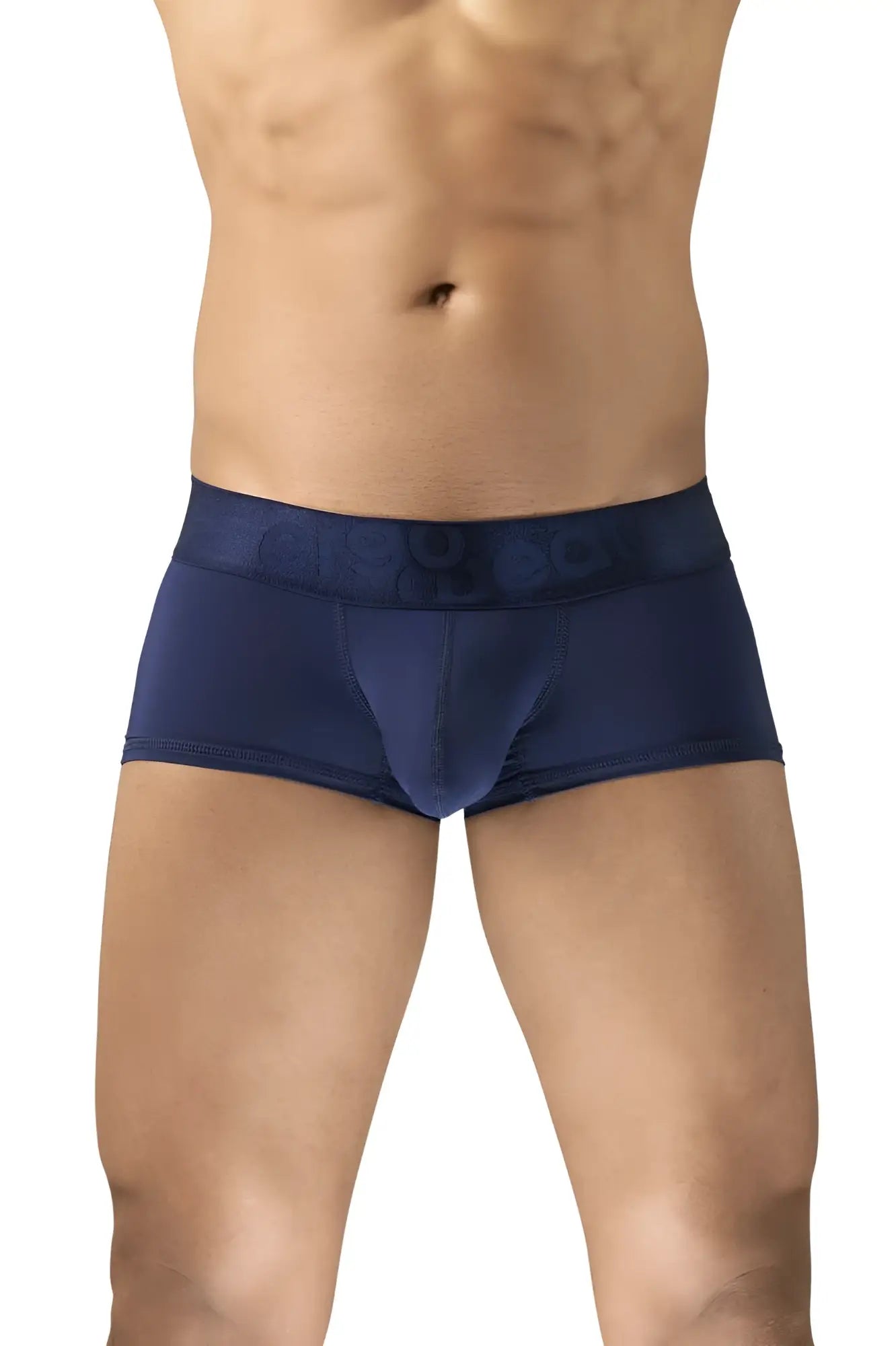 Navy blue ergowear ew1740 max bold trunks for men featuring a subtle patterned waistband and comfortable fabric