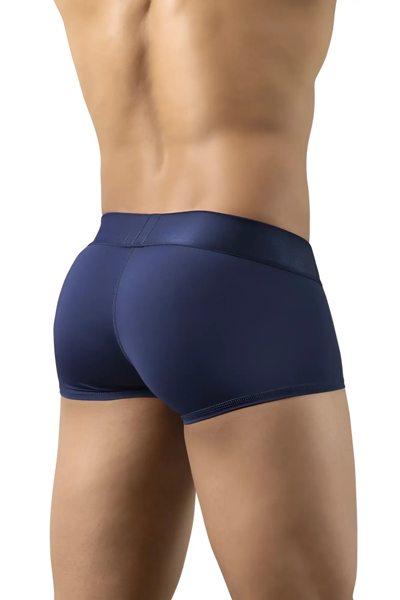 Navy blue ergoWear ew1740 max bold stretch fabric briefs with smooth fitted design showing the back side