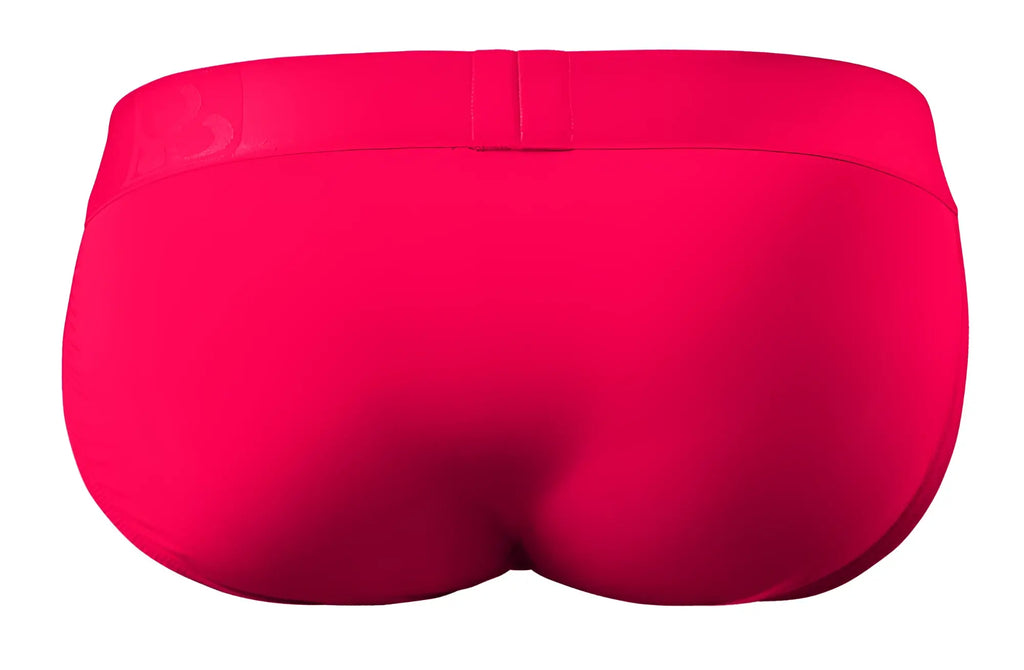 Ergowear ew1743 max bold bright pink bikini briefs with smooth elastic waistband and subtle back logo visible
