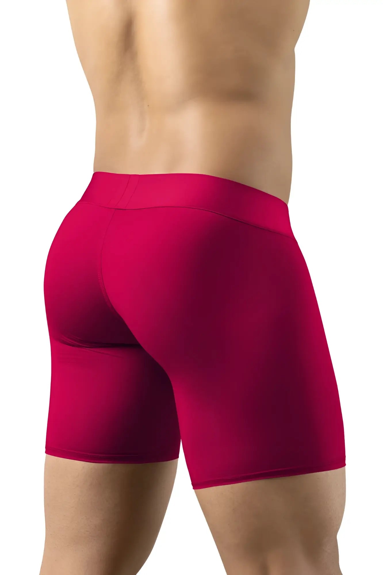 ErgoWear EW1745 MAX BOLD bright red seamless men’s boxer briefs with form fitting fabric and contoured waistband