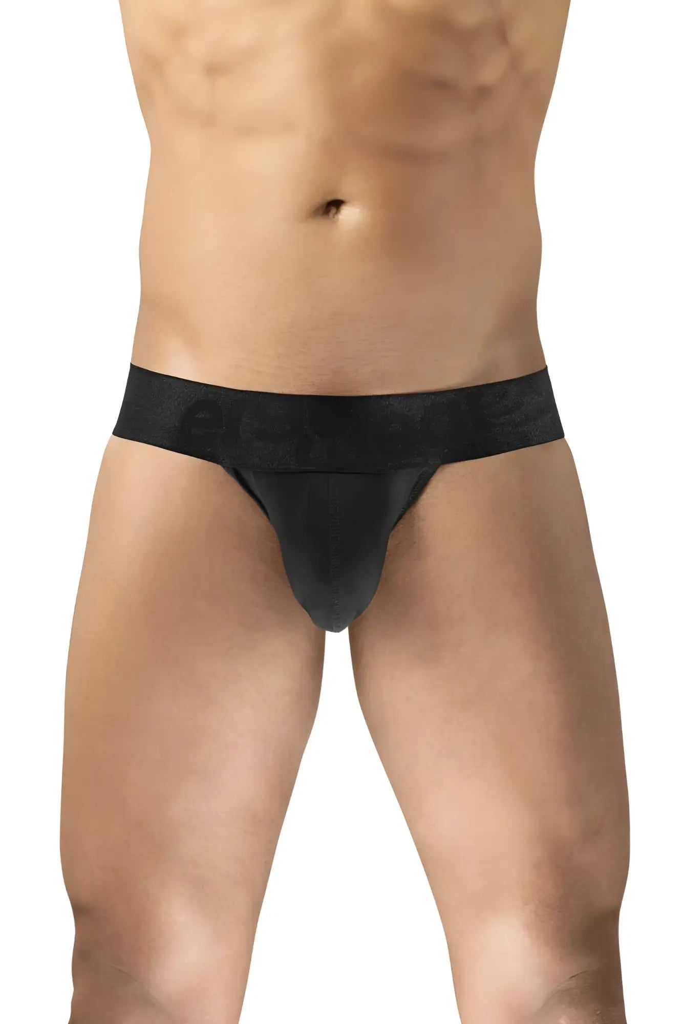 Black ergoWear ew1746 max bold g-string with snug fit and smooth fabric waistband in athletic briefs style