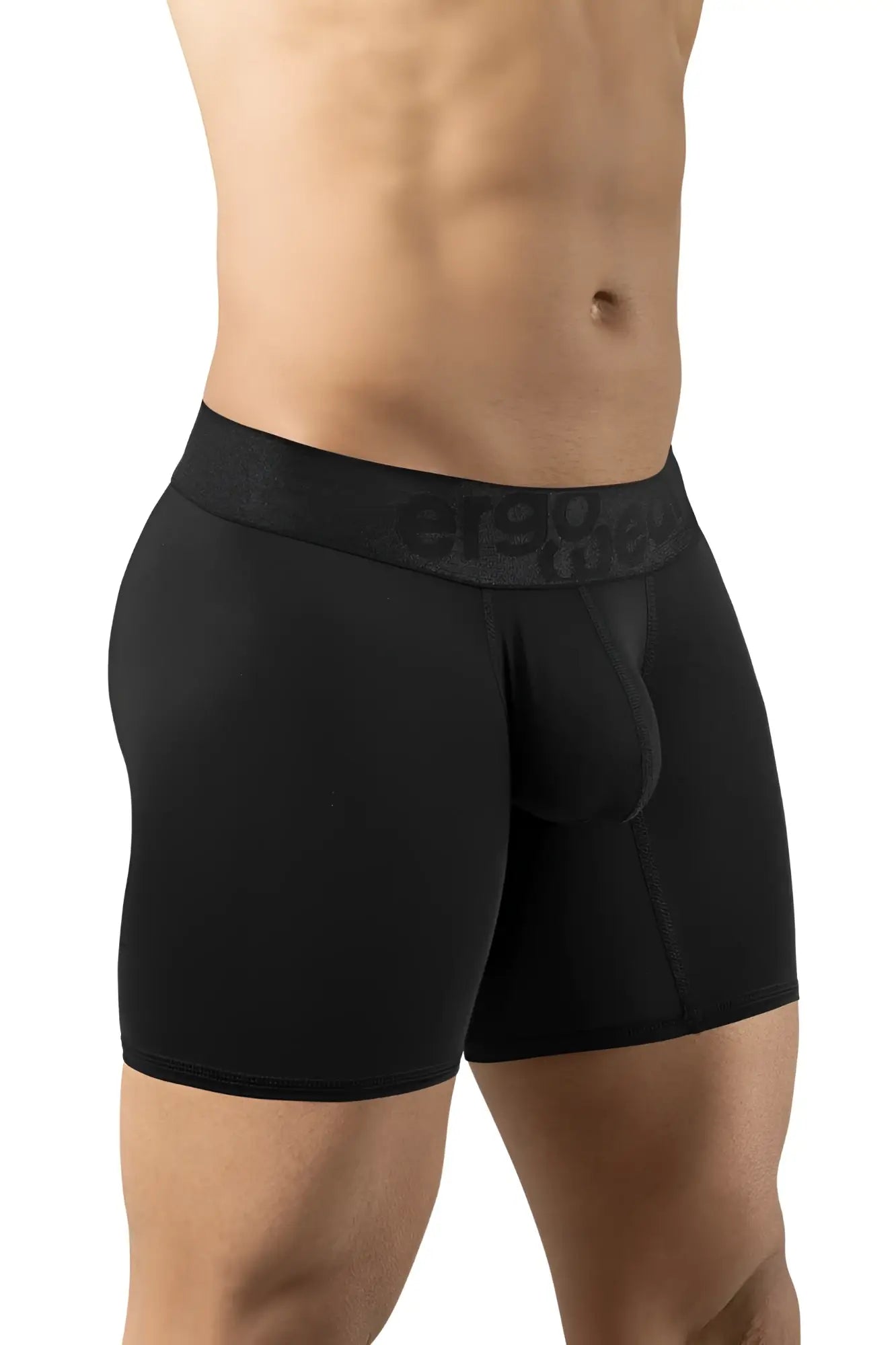 Black ergo wear ew1749 max bold boxer briefs with a textured etsy logo waistband in dark gray