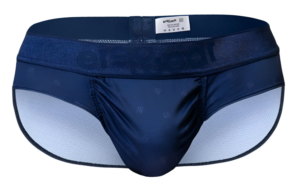Navy blue ergowear ew1751 feel se briefs with subtle pattern and breathable mesh lining for comfortable fit