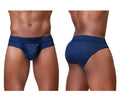 Navy blue ergowear ew1751 feel se briefs with subtle dot pattern and elastic waistband for comfortable wear
