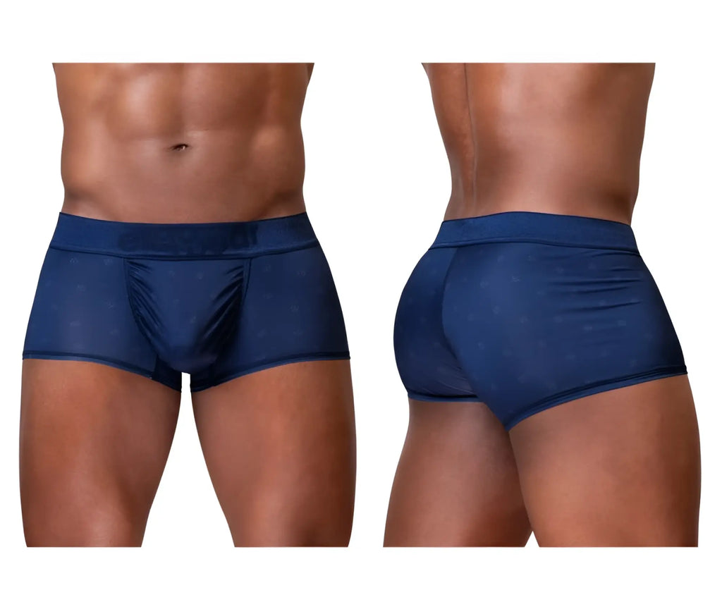 Navy blue patterned men’s briefs ergo wear ew1752 feel se trunks made from soft breathable fabric for daily comfort