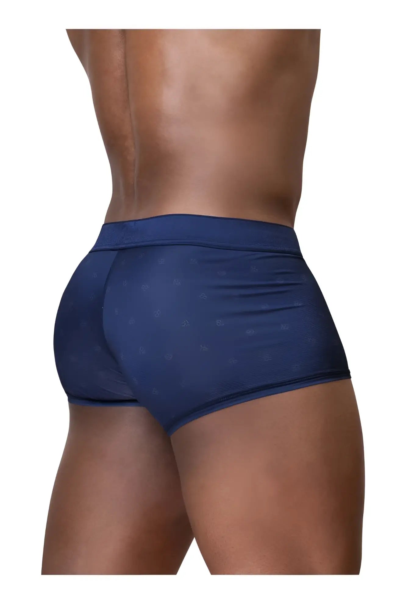 Navy blue ergowear ew1752 feel se trunks with subtle textured design offering comfortable support