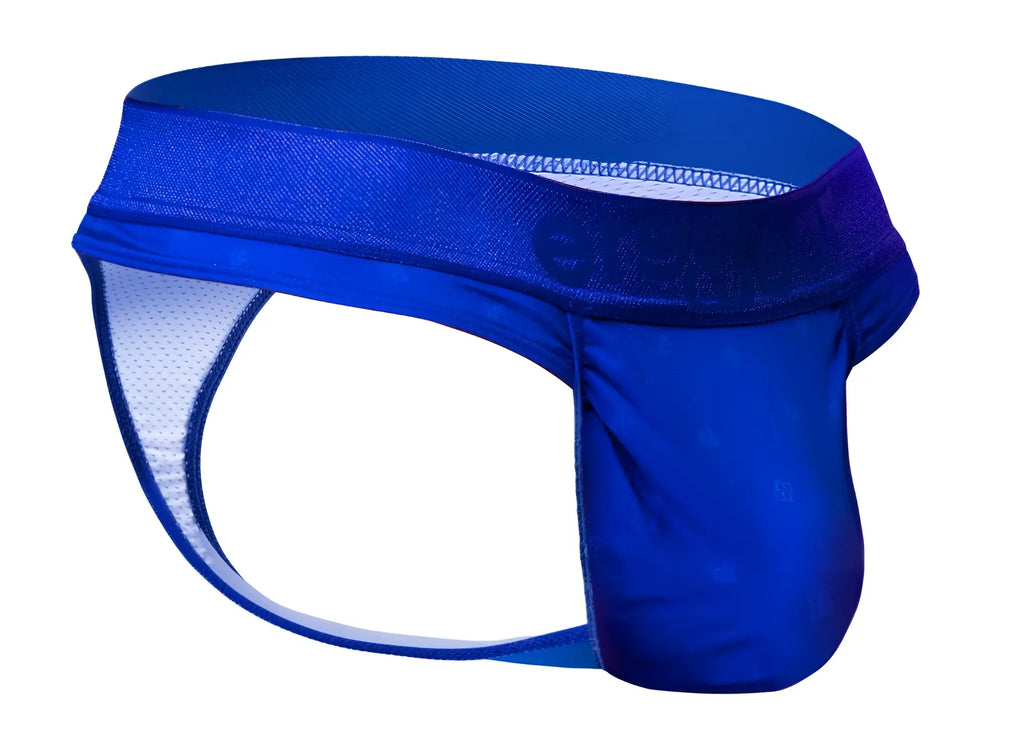 Ergowear ew1754 feel se thongs in royal blue with mesh sides, solid front panel, and elastic waistband