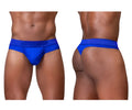 Vibrant royal blue ergoWear ew1754 feel se thongs men’s briefs with snug fit and element embroidered waistband