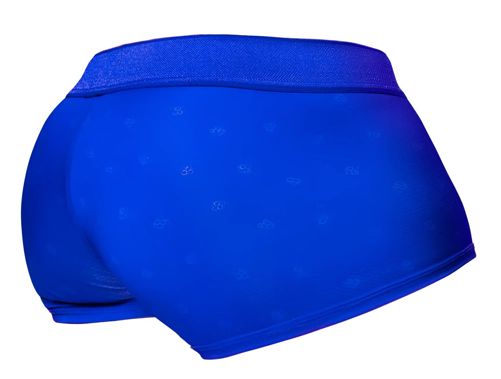 ErgoWear ew1756 feel se trunks in royal blue with soft fabric and subtle light paw print pattern for comfort and style