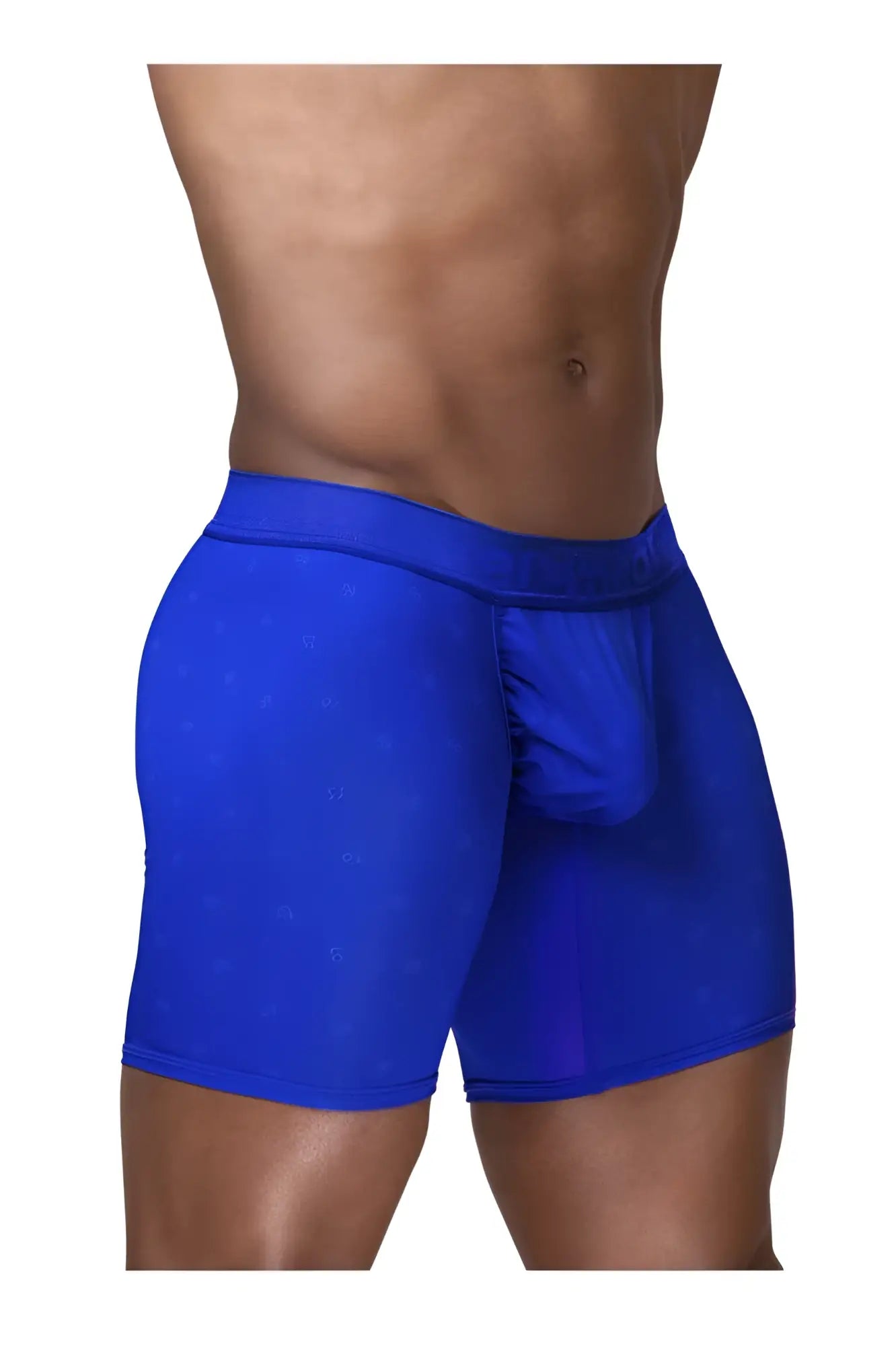 Ergowear ew1757 feel se bright blue boxer briefs with textured pattern and contoured pouch for comfortable fit