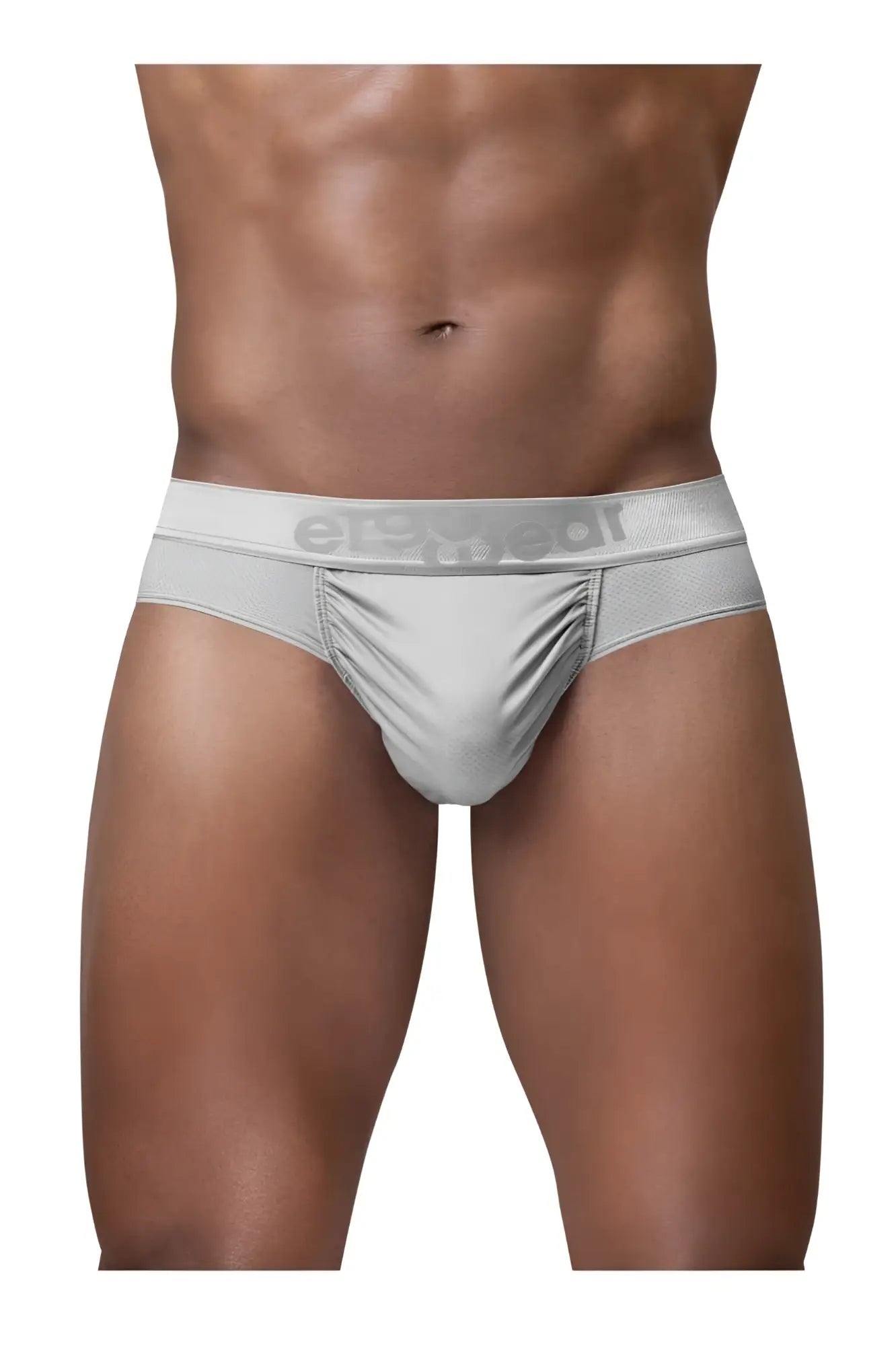 Silver ergo wear ew1759 feel se briefs for men with textured waistband and erewear logo for comfortable fit