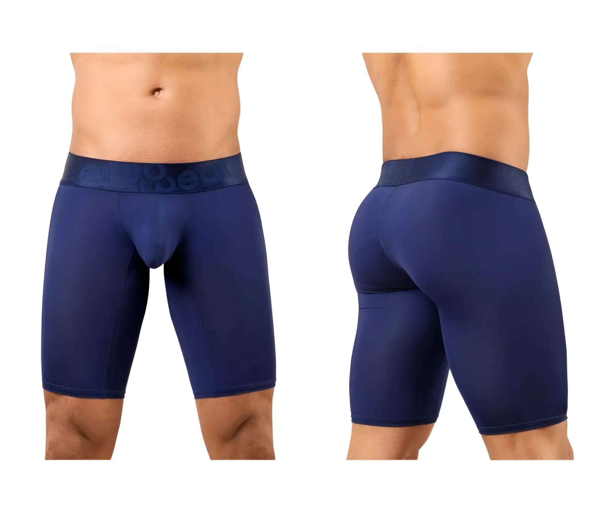 Navy blue ergo wear ew1781 max bold men’s athletic briefs with contoured design and branded waistband