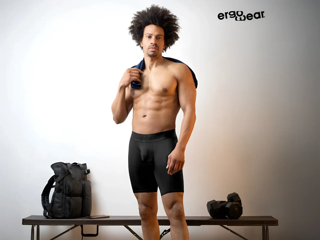Black ergonomic briefs ergoWear ew1783 max bold with sleek form-fitting design for athletic use in black color