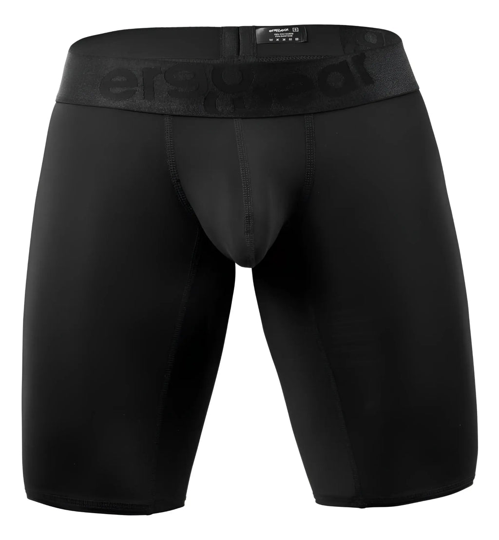 Black ergowear ew1783 max bold compression shorts with branded waistband designed for athletic performance