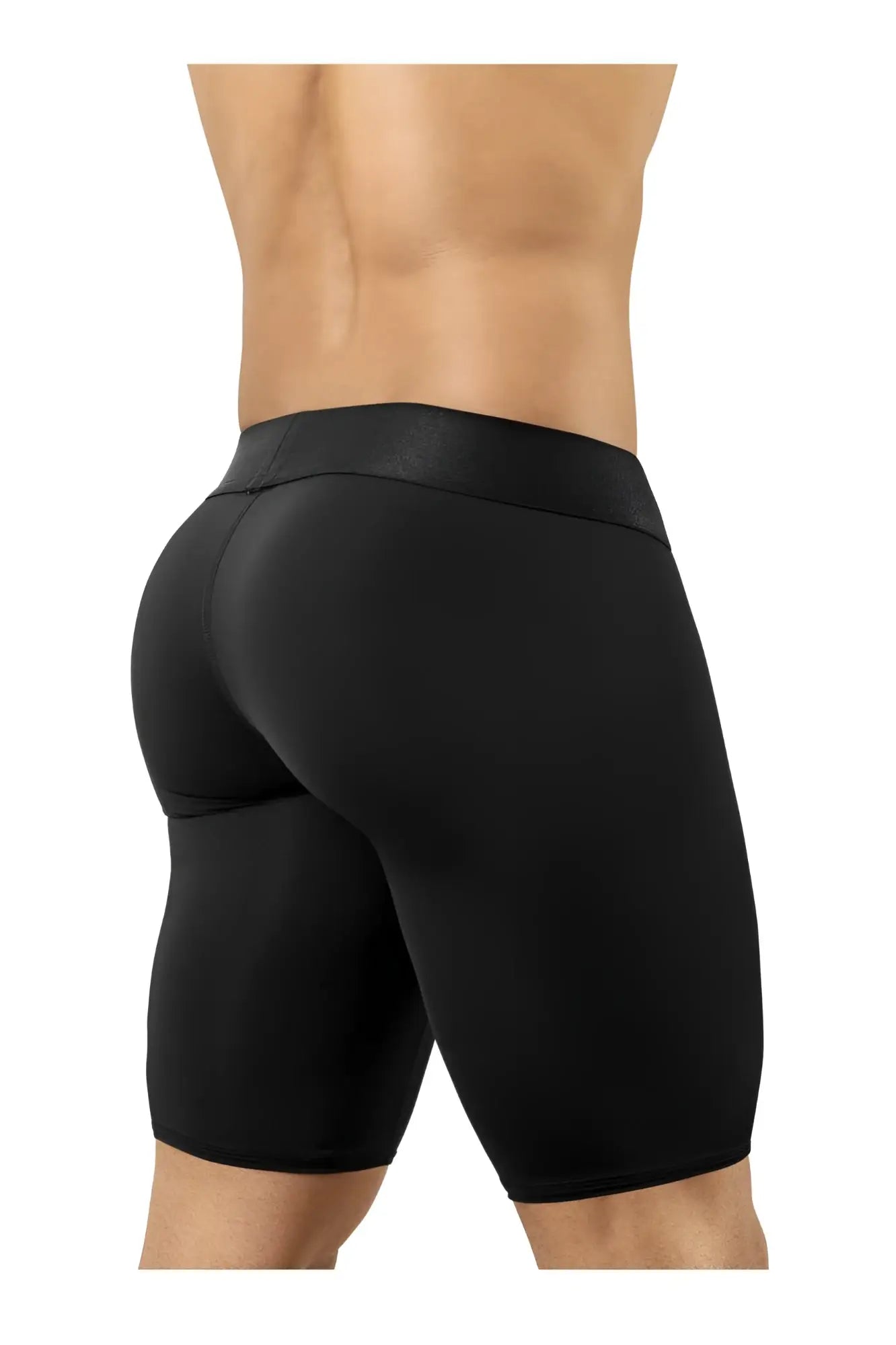 ErgoWear ew1783 max bold black athletic shorts with smooth form-fitting fabric and wide elastic waistband