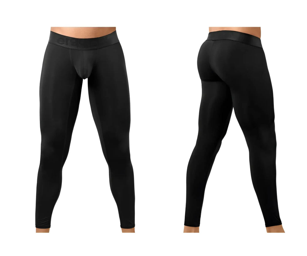 Ergowear ew1784 max bold black compression tights with smooth stretchy fabric and subtle waistband logo