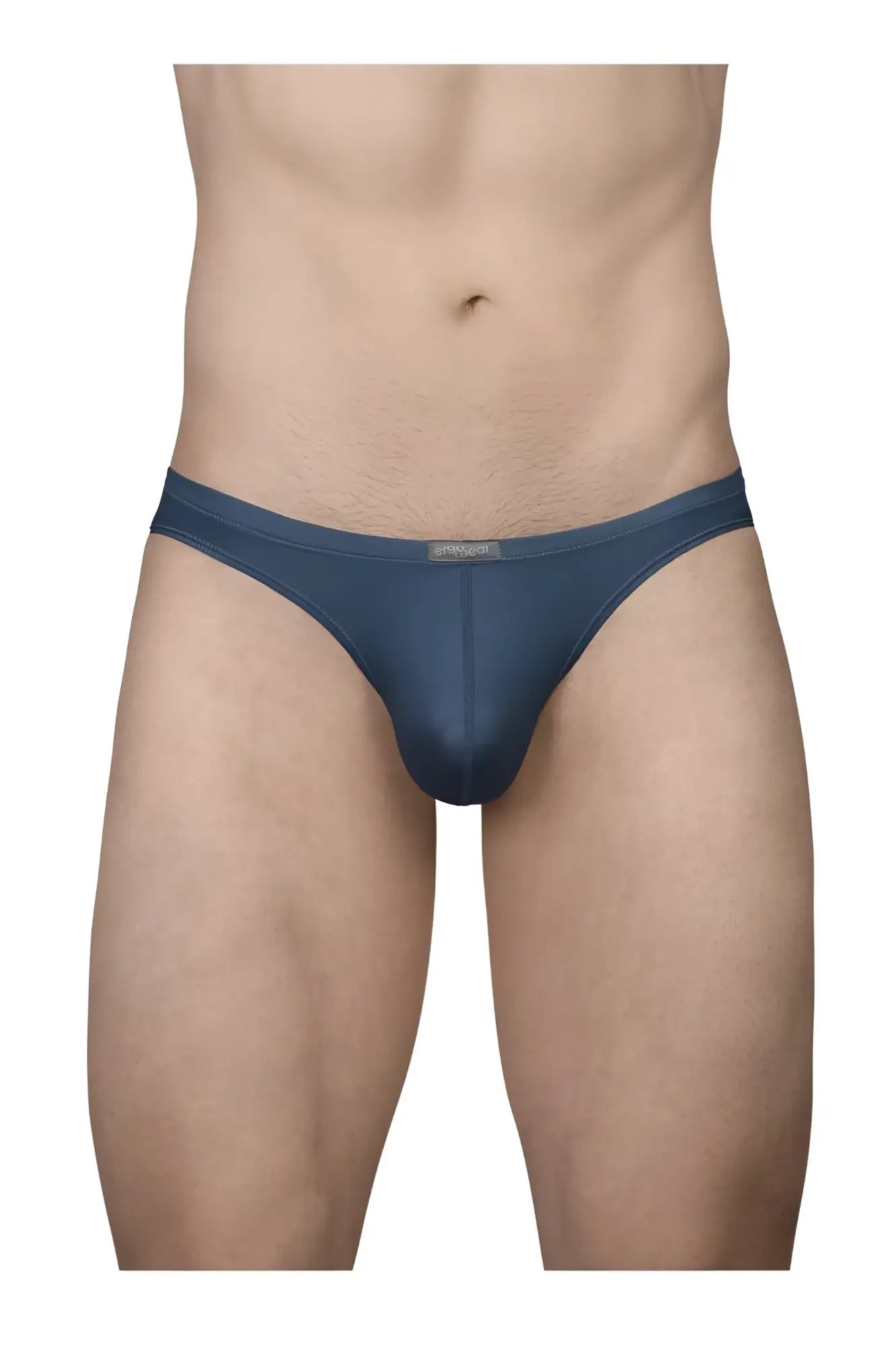 Dark blue ergoWear ew1797 x4d se men’s briefs with smooth stretchy fabric and subtle brand tag at waistband